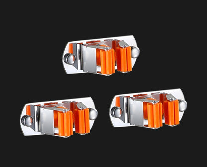 Wall Mount Mop Holder - Stainless Steel Organizer