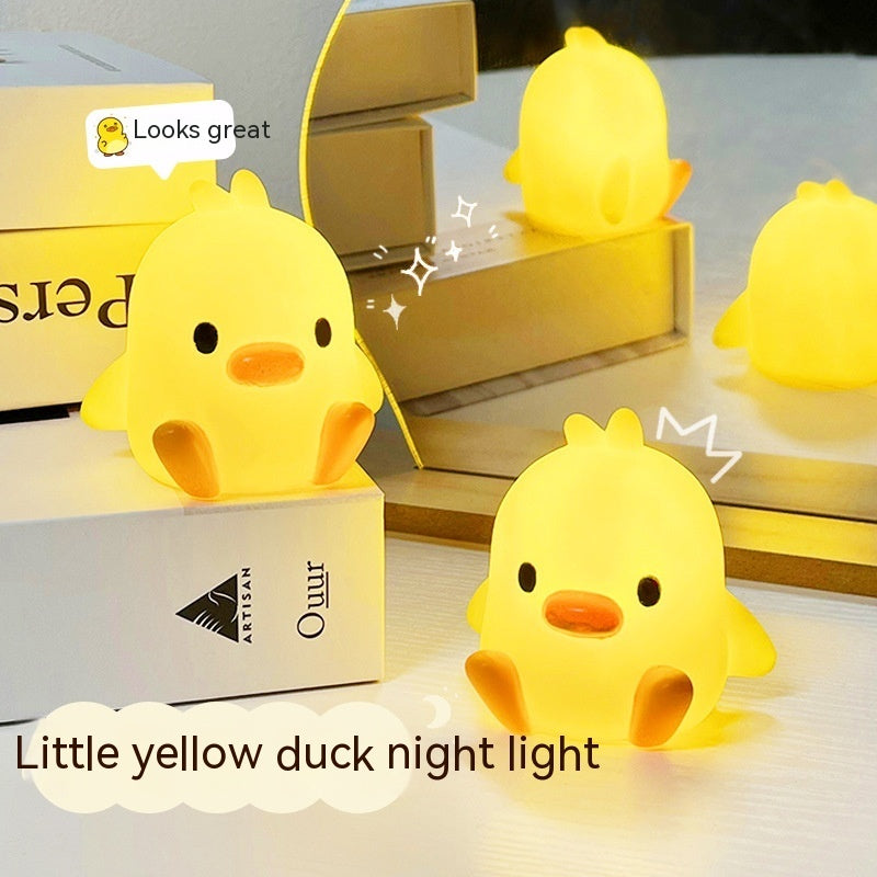 Yellow Duck Night Lamp - Cute Bedside Light
