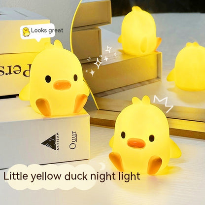 Yellow Duck Night Lamp - Cute Bedside Light