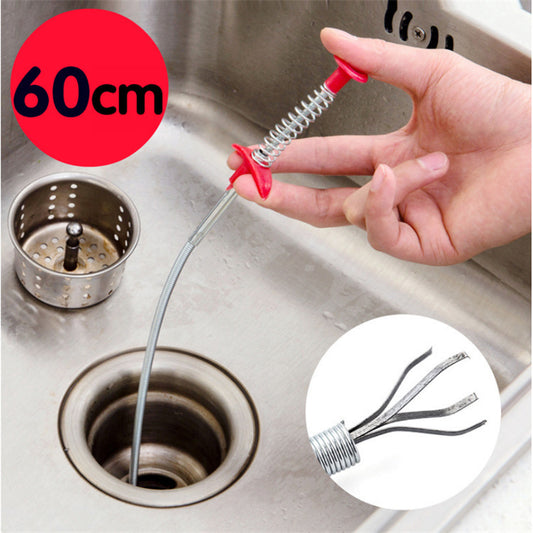 Drain Clog Remover Tool - 60CM Flexible Drain Snake