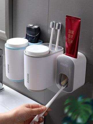 Wall Mounted Toothpaste Dispenser - Automatic Bathroom Organizer