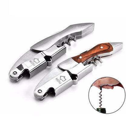 Wood Handle Wine Opener - Professional Corkscrew