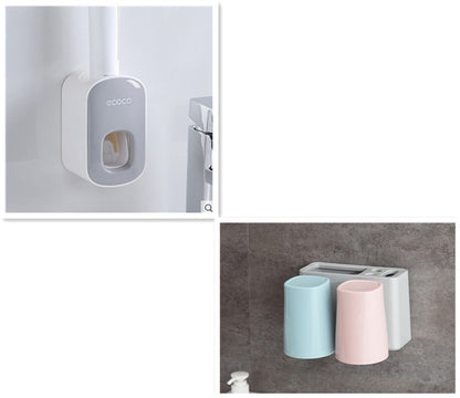 Wall Mounted Toothpaste Dispenser - Automatic Bathroom Organizer