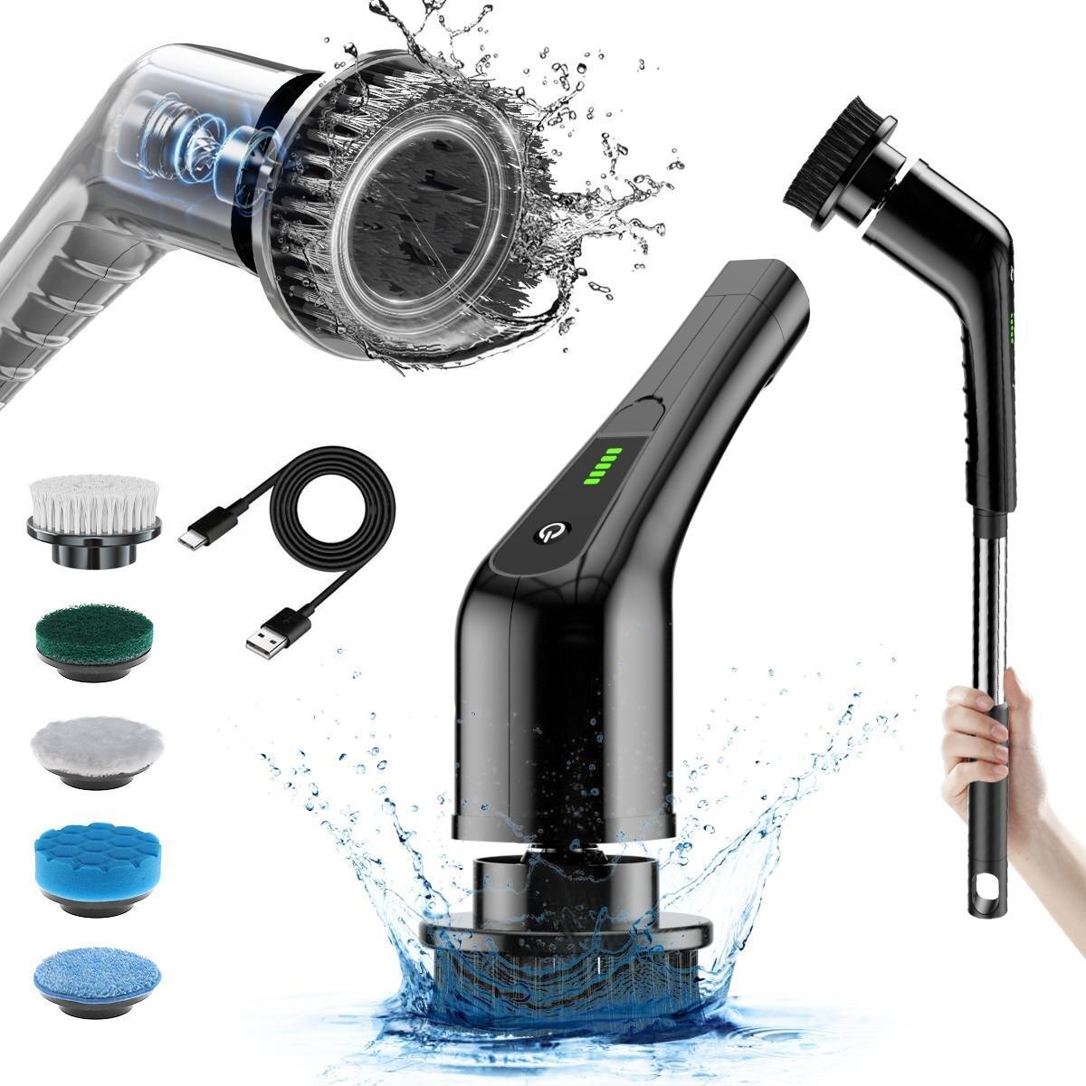 Electric Cleaning Brush - Rechargeable Power Scrubber for Home