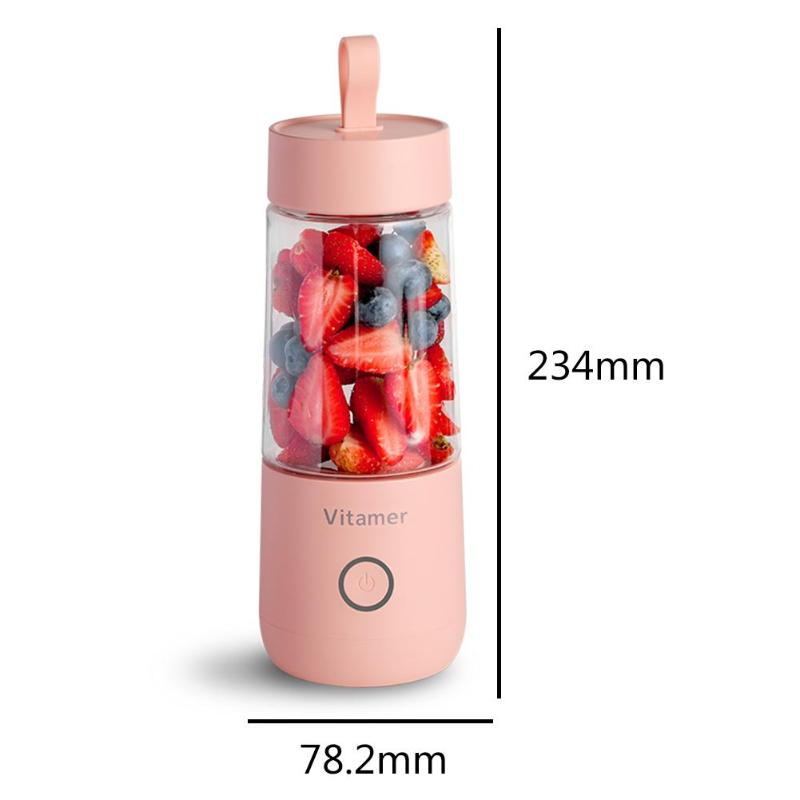 Portable Blender 350ml - USB Rechargeable Smoothie Maker