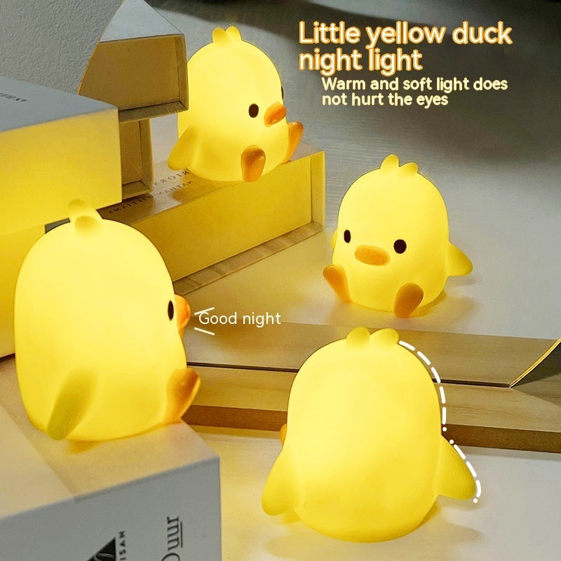 Yellow Duck Night Lamp - Cute Bedside Light