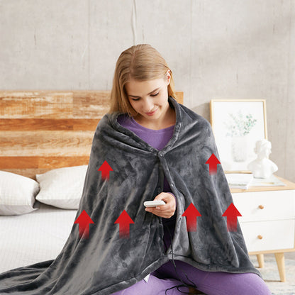 USB Heated Blanket - Winter Flannel Electric Warm Shawl