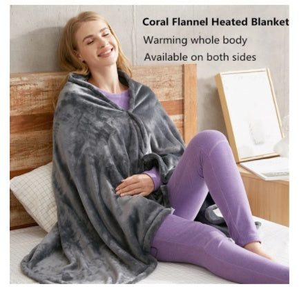 USB Heated Blanket - Winter Flannel Electric Warm Shawl