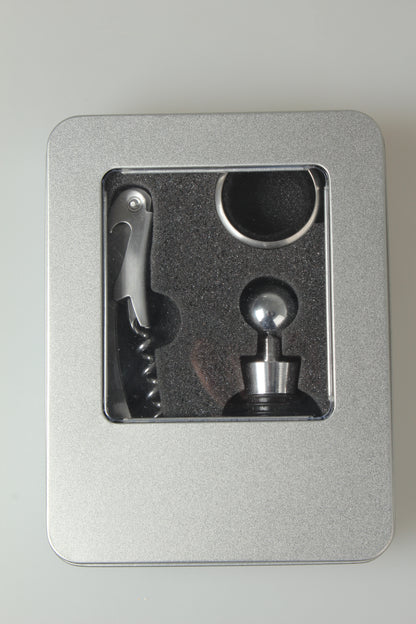 3-Piece Wine Corkscrew Set - Complete Bottle Opener Kit
