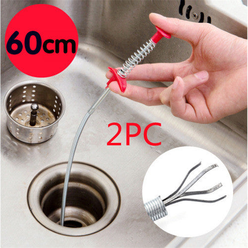 Drain Clog Remover Tool - 60CM Flexible Drain Snake