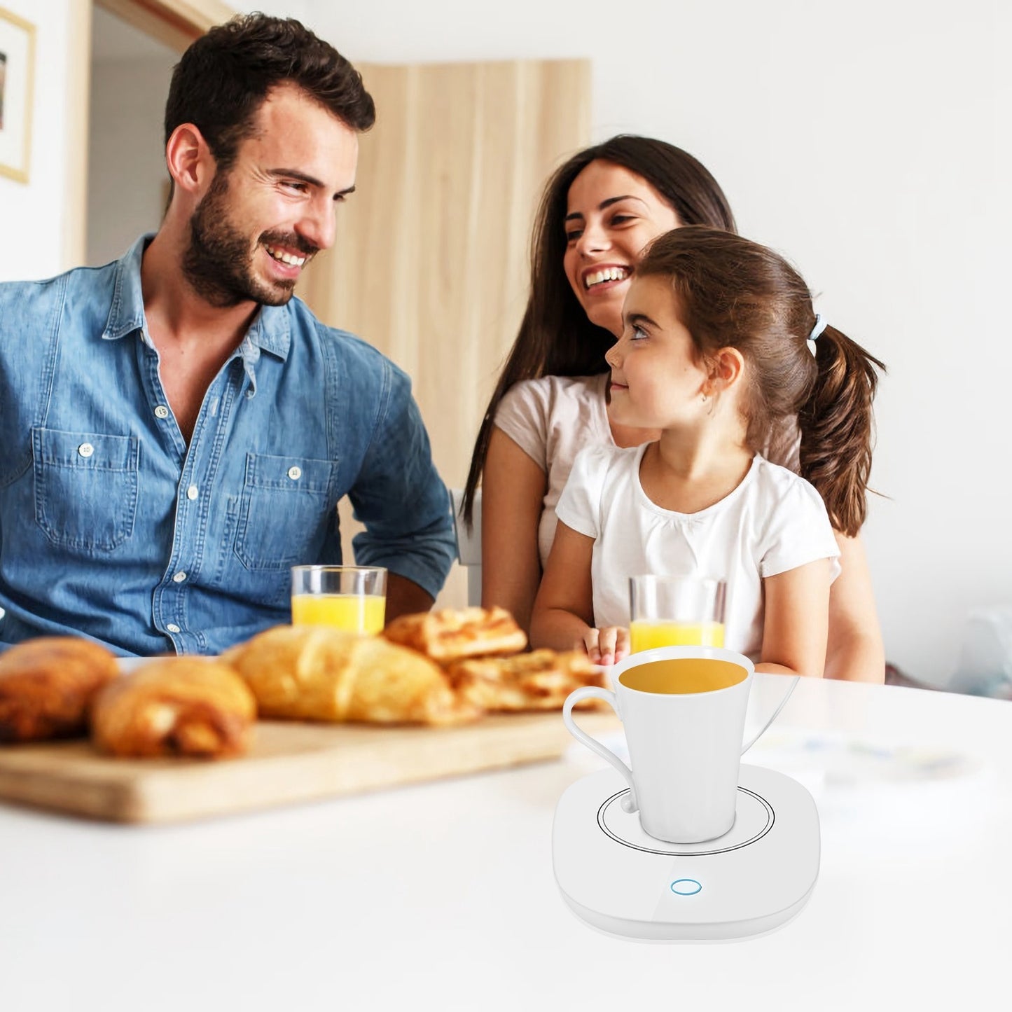 Coffee Mug Warmer Mat - Auto Shut Off Electric Heater Pad