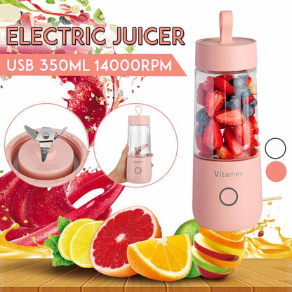 Portable Blender 350ml - USB Rechargeable Smoothie Maker
