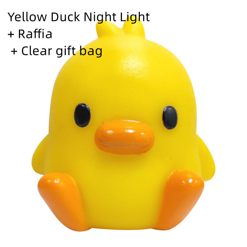 Yellow Duck Night Lamp - Cute Bedside Light