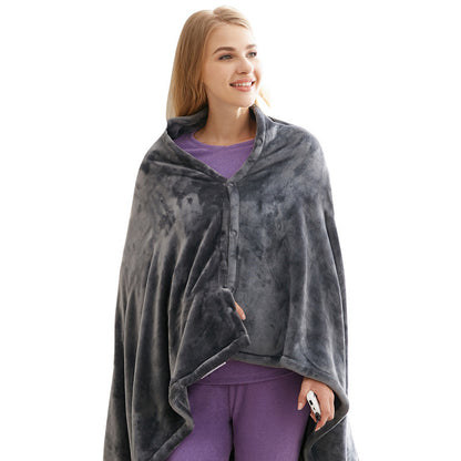 USB Heated Blanket - Winter Flannel Electric Warm Shawl