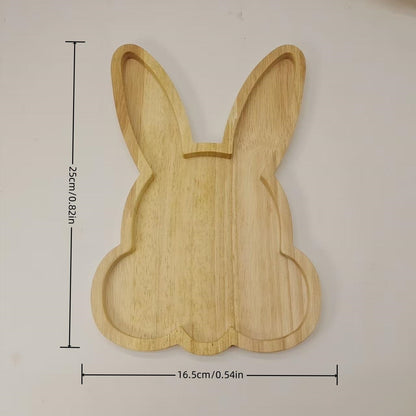 Creative Cartoon Wooden Christmas Tray Easter Tray