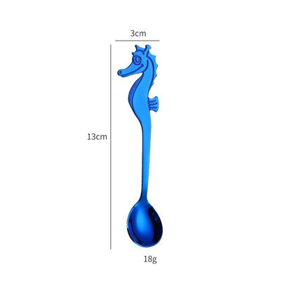 Creative Stainless Steel Seahorse Coffee Spoon